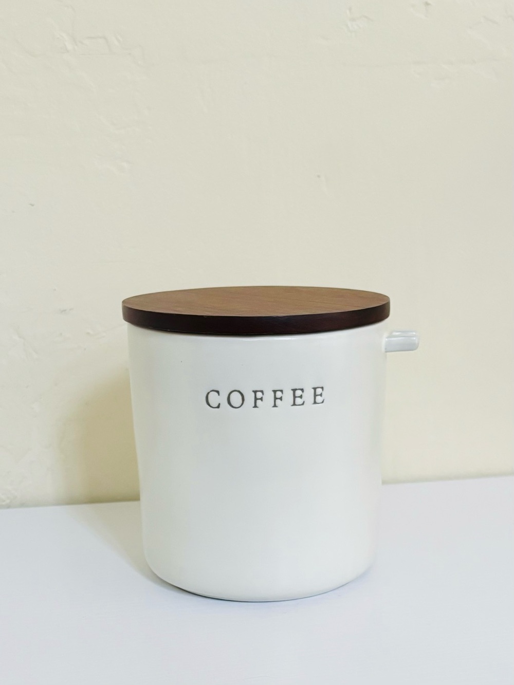 Hearth & Hand with Magnolia Stoneware Coffee Canister with Lid, Matte Finish
